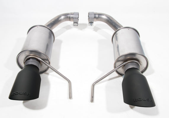 Roush 2015-2025 Mustang V6 & EcoBoost Black-Tip Axle-Back Exhaust
