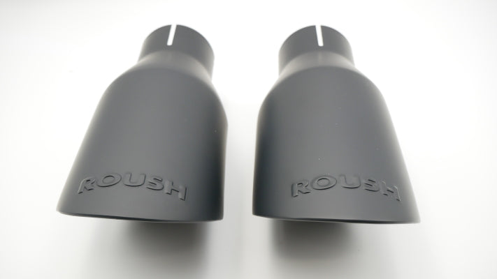 Roush 2024-2026 Mustang GT & EcoBoost Dual Tip Axle Back Exhaust - Black Tip