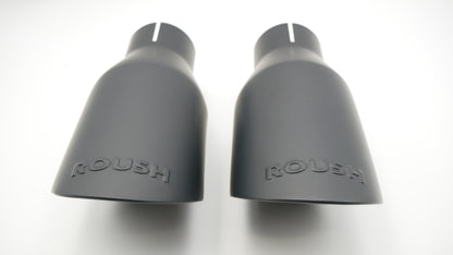 Roush 2024-2026 Mustang GT & EcoBoost Dual Tip Axle Back Exhaust - Black Tip
