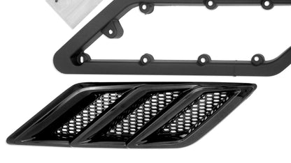 2015-2023 Roush Mustang Fender Vent Heat Extractors - Gloss Black