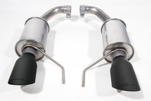 Roush 2024-2026 Mustang GT & EcoBoost Dual Tip Axle Back Exhaust - Black Tip
