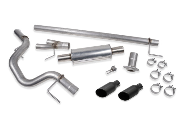 Roush 2021-2026 F-150 Side Exit Cat Back Performance Exhaust - Black Tip