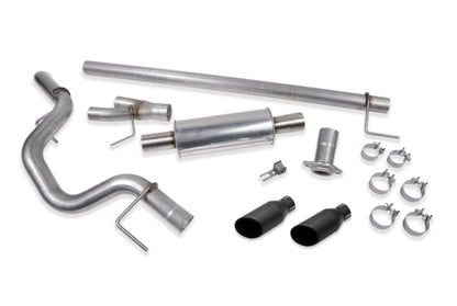 Roush 2021-2026 F-150 Side Exit Cat Back Performance Exhaust - Black Tip