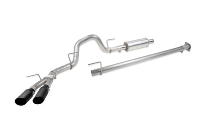 Roush 2021-2026 F-150 Side Exit Cat Back Performance Exhaust - Black Tip